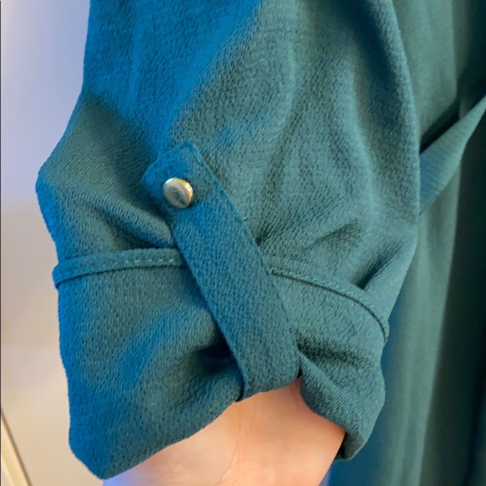 F&F Gorgeous Green 3/4 sleeve Dress - Picture 3 of 7
